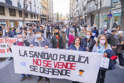 Manifestació per la sanitat pública