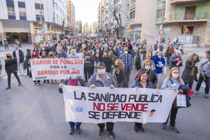 Manifestació per la sanitat pública