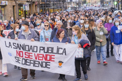 Manifestació per la sanitat pública