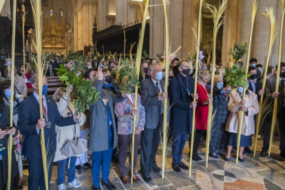 Bendición de palmas en Tarragona