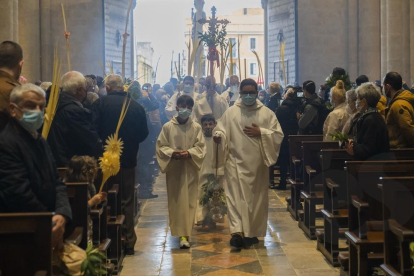 Bendición de palmas en Tarragona