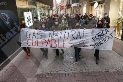 Protesta en Reus por la anulación de la multa a Gas Natural