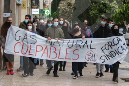 Protesta en Reus por la anulación de la multa a Gas Natural