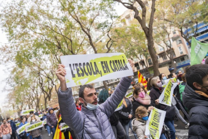 Manifestació pel català