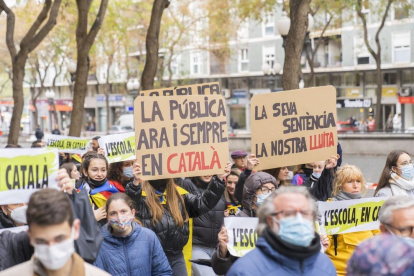 Manifestació pel català