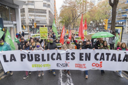 Manifestació pel català