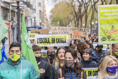 Manifestación por el catalán