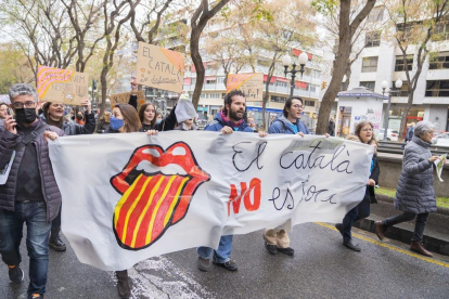 Manifestació pel català