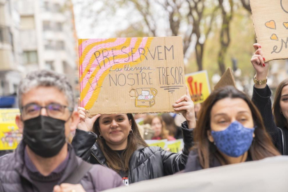 Manifestació pel català