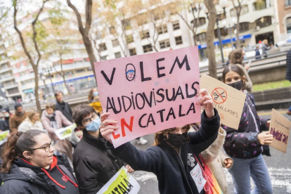 Manifestació pel català