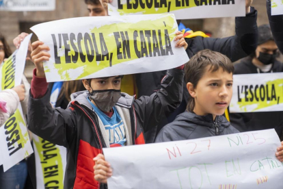 Manifestación por el catalán