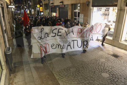 Concentració i manifestació de protesta per l'empresonament de Pablo Hásel