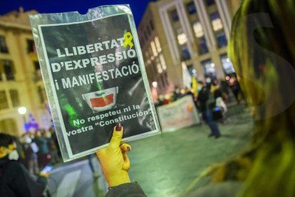 Concentració i manifestació de protesta per l'empresosament de Pablo Hasél a Tarragona