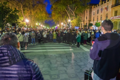 Concentració i manifestació de protesta per l'empresosament de Pablo Hasél a Tarragona