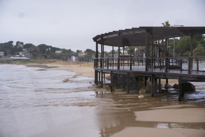 Les polatges de la ciutat de Tarragona desapareixen a causa del temporal Filomena del gener de 2021