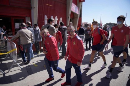 Els aficionats del Nàstic tornen al Nou Estadi més d'un any després de l'última vegada.