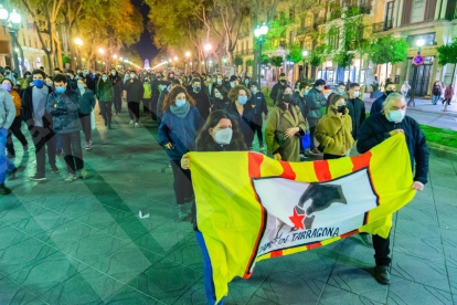 Segundo día de movilización por el encarcelamiento de Pablo Hasel en Tarragona