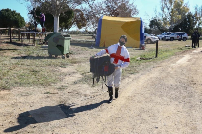Carreras de caballo del Cós de Sant Antoni de Vila-seca de 2021, se celebró sin público y participaron hasta 15 caballos.