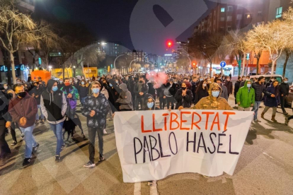 Tercera jornada de protestas en Tarragona por Hasel