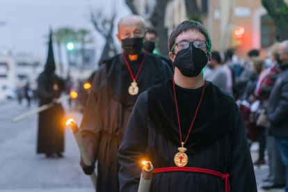 Imatges de la cerimònia i de la processó que els Natzarens van realitzar per Tarragona.