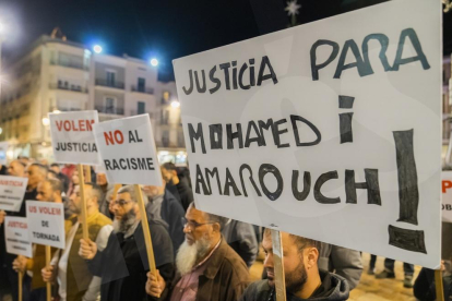 Manifestació contra la deportació de Badaoui