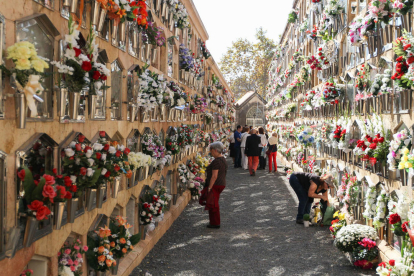 Imagen del cementerio de Tarragona, esta jornada de Todos los Santos.