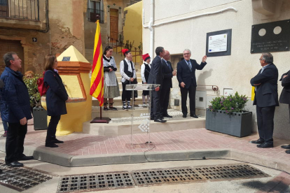 Josep Poblet inaugura diverses obres de millora realitzades a Figuerola del Camp