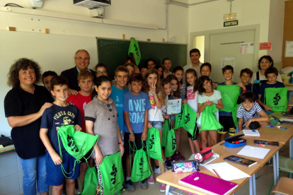 La clase de 6º de la escuela El Roquissar, ganadora del premio Semáforo Verde.