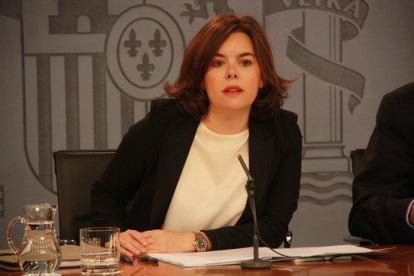 Soraya Sáenz de Santamaría, vicepresidenta del govern espanyol.