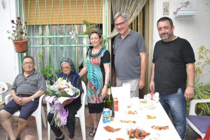 Abuela centenaria en Torredembarra