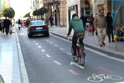 Reus vol fer compatible la circulació de la bicicleta i la de vianants