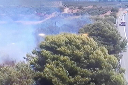 Dos incendis actius cremen a Tarragona