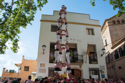 3de8 dels Xiquets de Tarragona a la diada de festa major de La Riera.