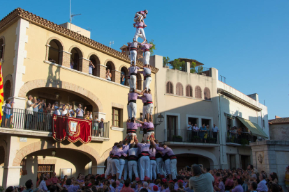 4de9 folrat de la Colla Jove de Tarragona a la diada de festa major de Vilallonga del Camp.