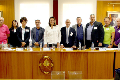 Imatge del Comité de l'associació de fdederacions del Mediterrani de Triatló.