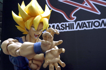 Una figura de Goku, en el XXIII Salón del Manga de Barcelona.