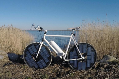 Una Bicicleta elèctrica que es nodreix d'energia solar