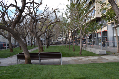 Imatge de la plaça de la Llibertat.