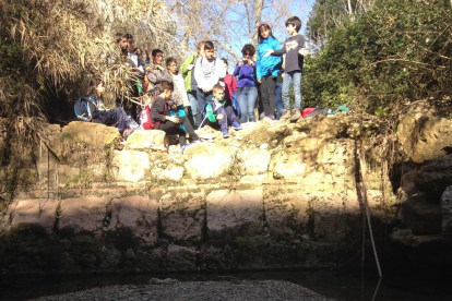 Els alumnes en una de les activitats que van tenir lloc a Valls el passat dimecres.