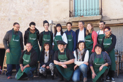 Imatge dels restauradors participants en les I Jornades gastronòmiques d'Interior.