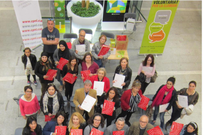 Las treinta y ocho nuevas parejas del programa Voluntariat per la llengua del CNL del Área de Reus.