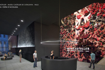 Imatge virtual de l'espai d'accés al Museu Casteller