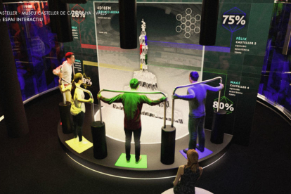 Imatge virtual d'un dels espais d'interacció del futur Museu Casteller.