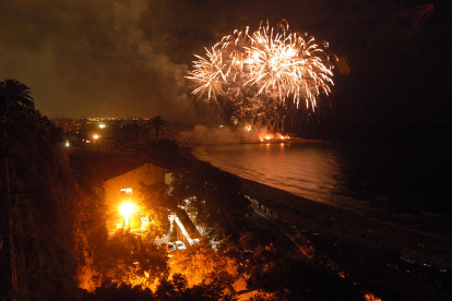 Imatge del Concurs de Focs Artificials des del Balcó del Mediterrani.