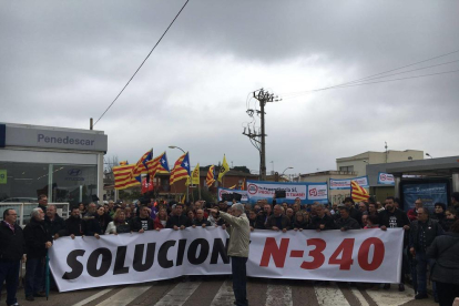 Durant el matí, s'han celebrat manifestacions a la N-340.