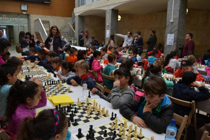 Imatge de la 3a Trobada Escolar d'Escacs a Reus.