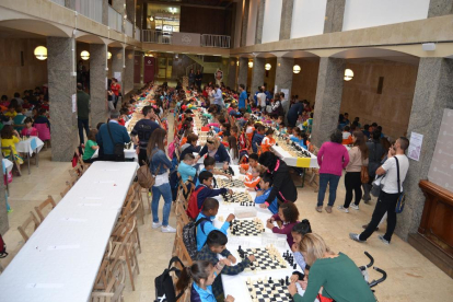 Imagen del 3º Encuentro Escolar de Ajedrez en Reus.