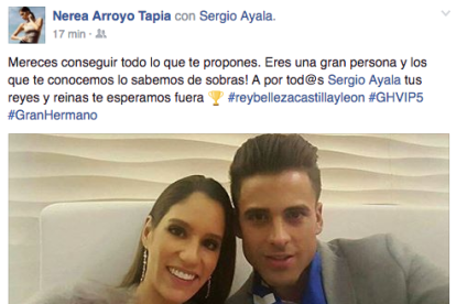 La publicació que Nerea Arroyo ha publicat a la seva pàgina de Facebook.