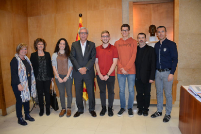 Recepción en el consistorio tarraconense de los mejores estudiantes de Bachillerato de Tarragona