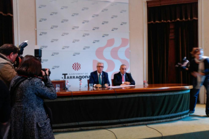 La comparecencia oficial del alcalde de Tarragona y el presidente del COE.